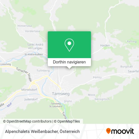 Alpenchalets Weißenbacher Karte