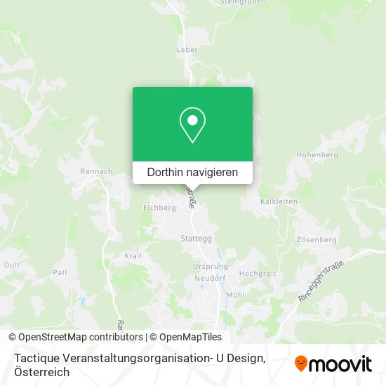 Tactique Veranstaltungsorganisation- U Design Karte