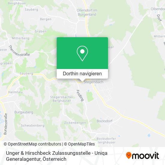 Unger & Hirschbeck Zulassungsstelle - Uniqa Generalagentur Karte