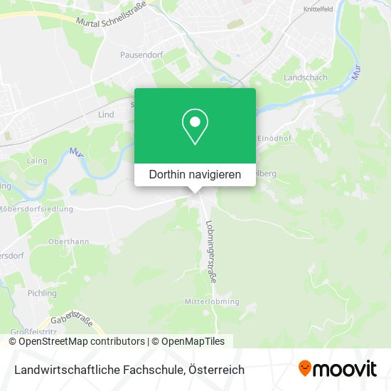 Landwirtschaftliche Fachschule Karte