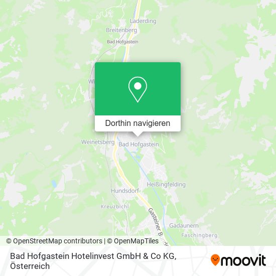Bad Hofgastein Hotelinvest GmbH & Co KG Karte