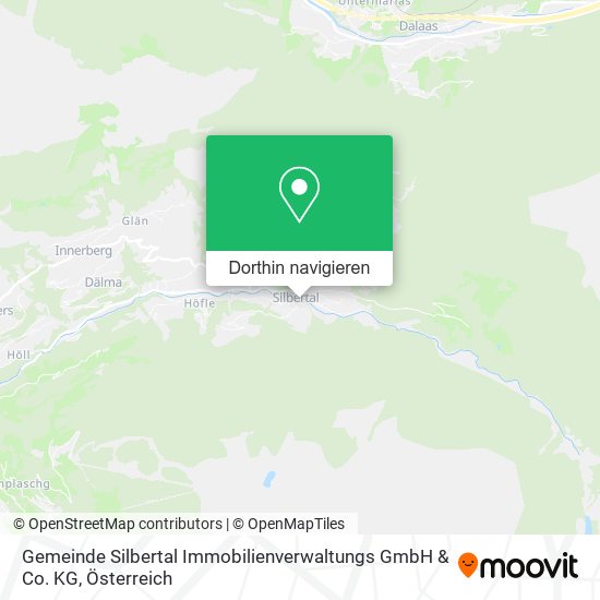 Gemeinde Silbertal Immobilienverwaltungs GmbH & Co. KG Karte