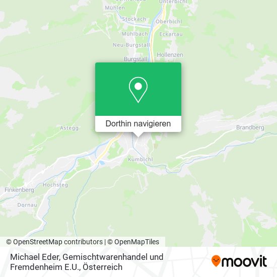 Michael Eder, Gemischtwarenhandel und Fremdenheim E.U. Karte