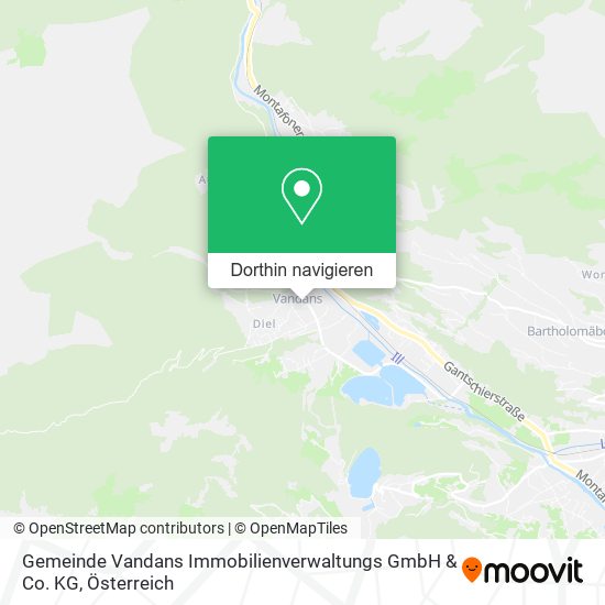 Gemeinde Vandans Immobilienverwaltungs GmbH & Co. KG Karte