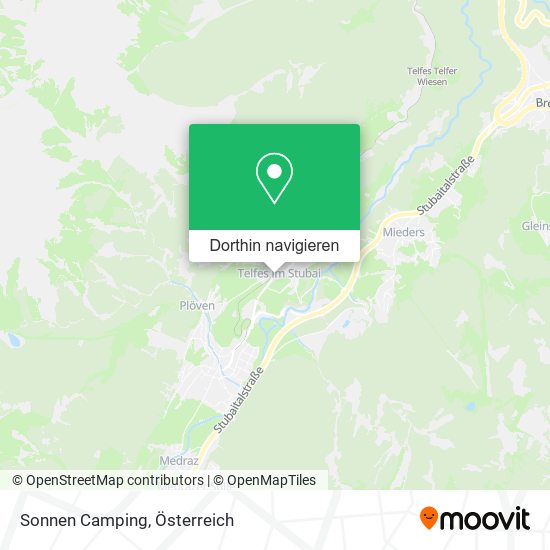 Sonnen Camping Karte