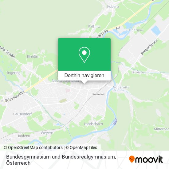Bundesgymnasium und Bundesrealgymnasium Karte