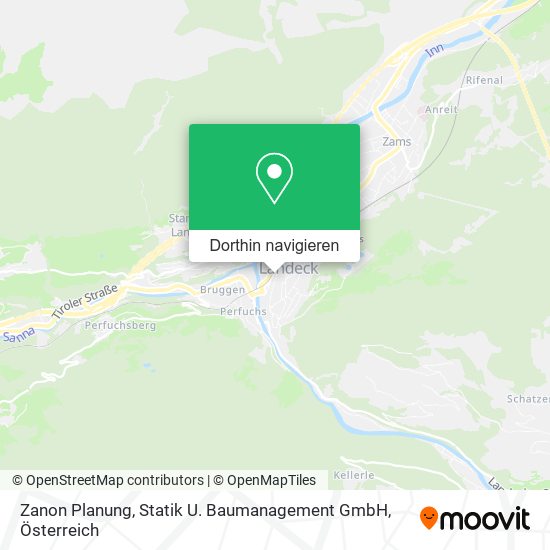 Zanon Planung, Statik U. Baumanagement GmbH Karte