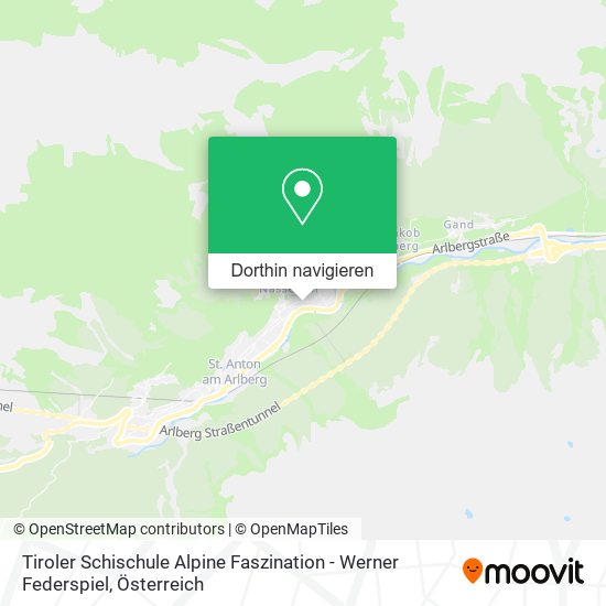 Tiroler Schischule Alpine Faszination - Werner Federspiel Karte