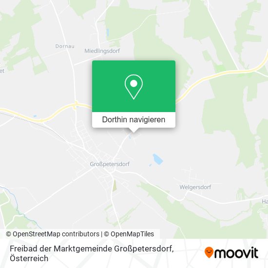 Freibad der Marktgemeinde Großpetersdorf Karte