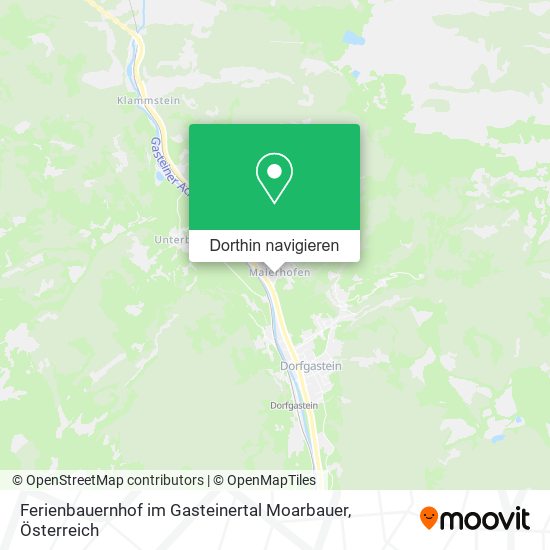 Ferienbauernhof im Gasteinertal Moarbauer Karte