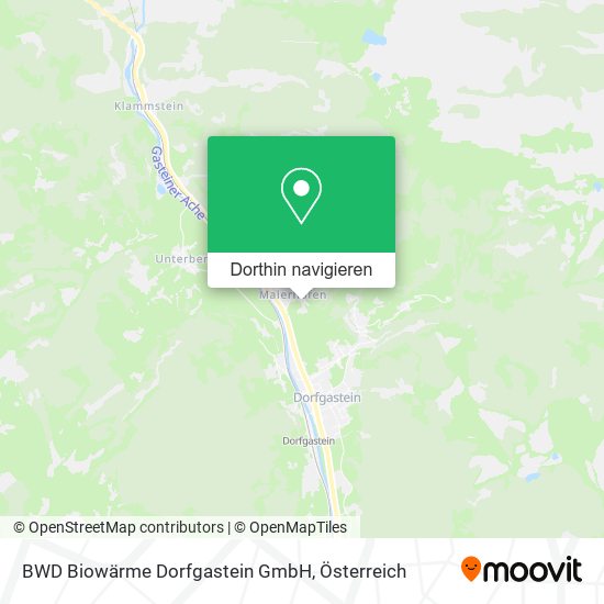 BWD Biowärme Dorfgastein GmbH Karte
