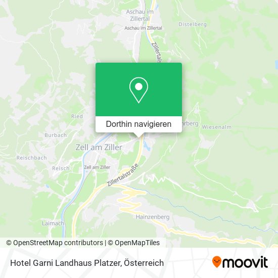 Hotel Garni Landhaus Platzer Karte