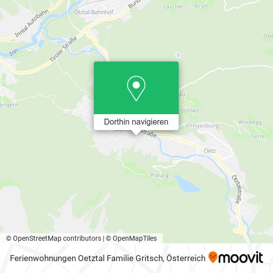 Ferienwohnungen Oetztal Familie Gritsch Karte