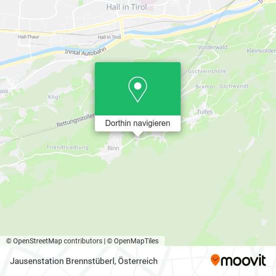 Jausenstation Brennstüberl Karte