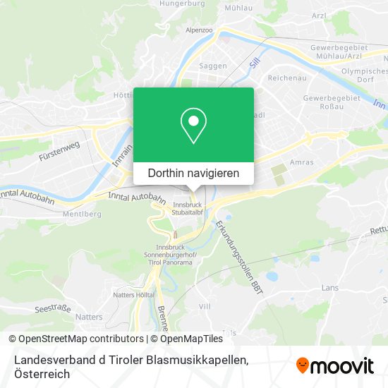 Landesverband d Tiroler Blasmusikkapellen Karte