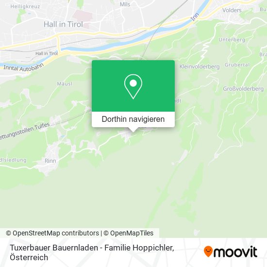 Tuxerbauer Bauernladen - Familie Hoppichler Karte