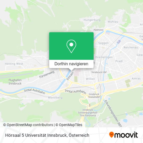 Hörsaal 5 Universität Innsbruck Karte