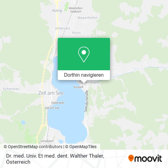 Dr. med. Univ. Et med. dent. Walther Thaler Karte