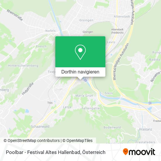 Poolbar - Festival Altes Hallenbad Karte
