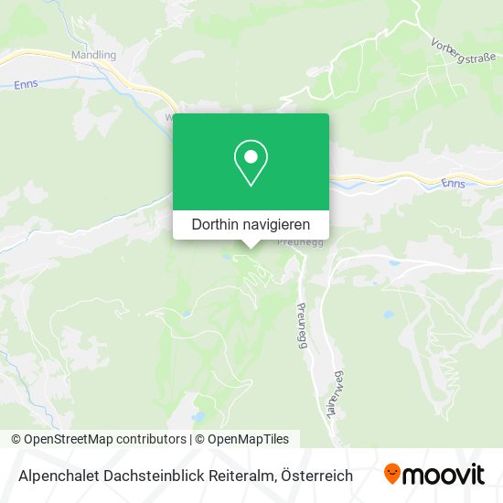 Alpenchalet Dachsteinblick Reiteralm Karte