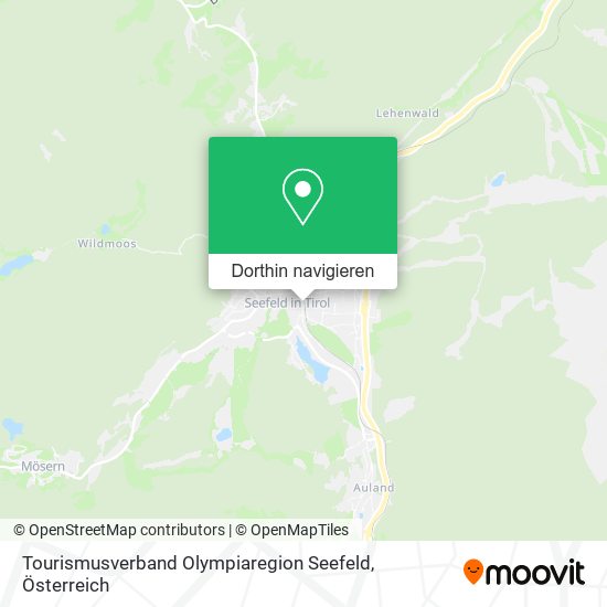 Tourismusverband Olympiaregion Seefeld Karte