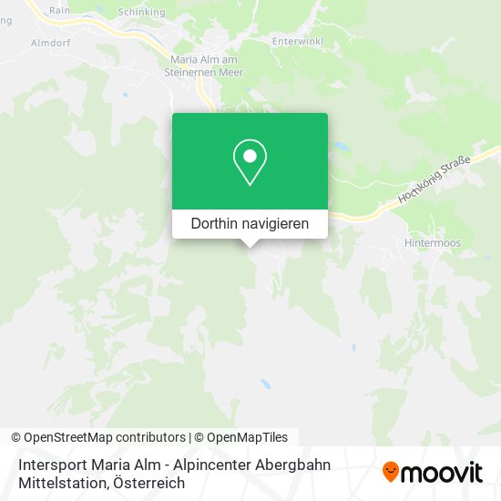 Intersport Maria Alm - Alpincenter Abergbahn Mittelstation Karte