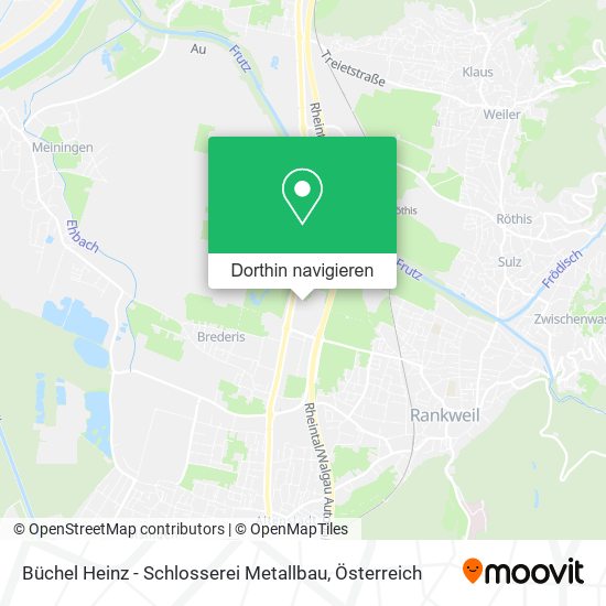 Büchel Heinz - Schlosserei Metallbau Karte
