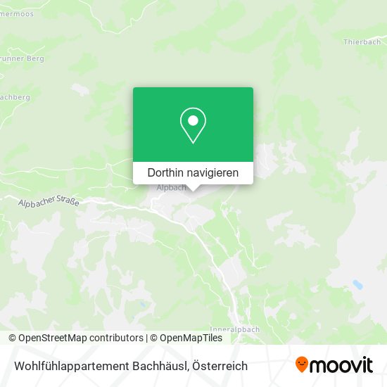 Wohlfühlappartement Bachhäusl Karte