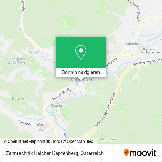 Zahntechnik Kalcher Kapfenberg Karte