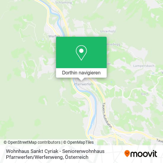 Wohnhaus Sankt Cyriak - Seniorenwohnhaus Pfarrwerfen / Werfenweng Karte