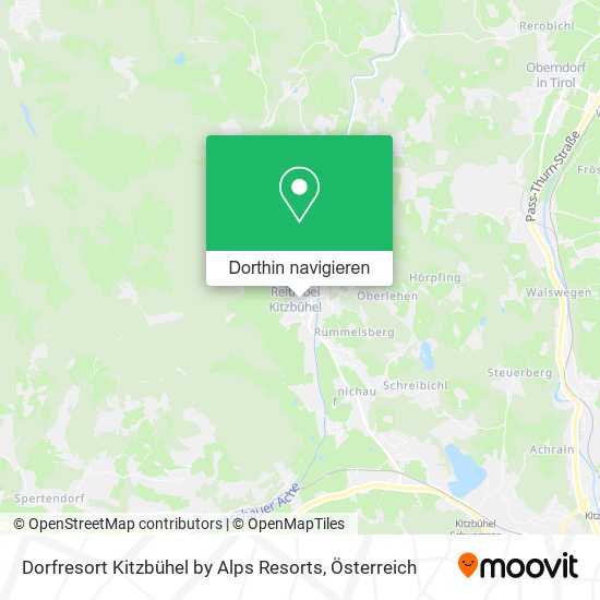 Dorfresort Kitzbühel by Alps Resorts Karte