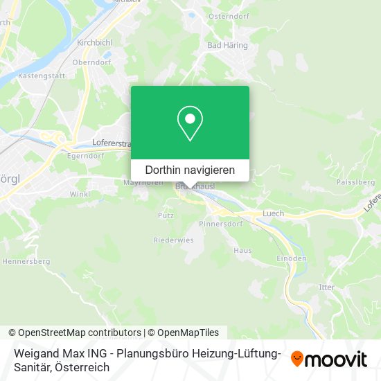 Weigand Max ING - Planungsbüro Heizung-Lüftung-Sanitär Karte