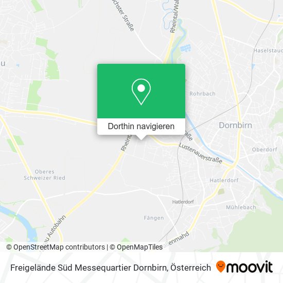 Freigelände Süd Messequartier Dornbirn Karte