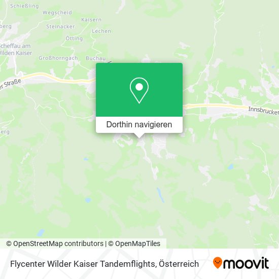 Flycenter Wilder Kaiser Tandemflights Karte