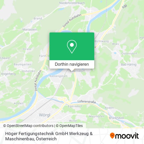 Höger Fertigungstechnik GmbH Werkzeug & Maschinenbau Karte