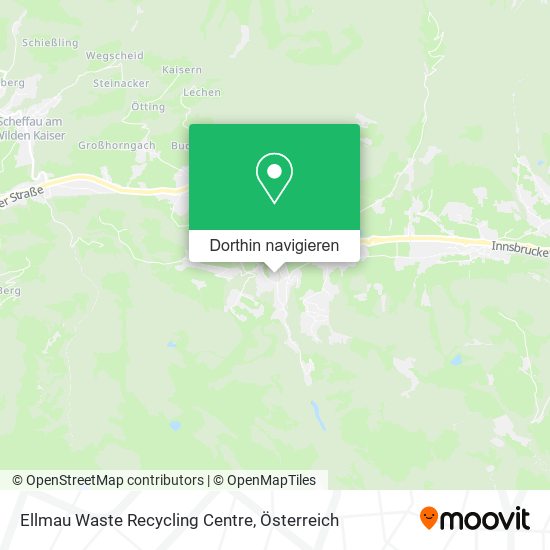 Ellmau Waste Recycling Centre Karte