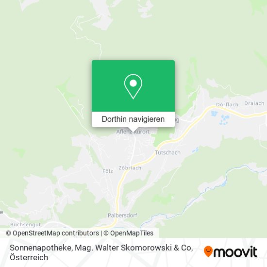 Sonnenapotheke, Mag. Walter Skomorowski & Co Karte
