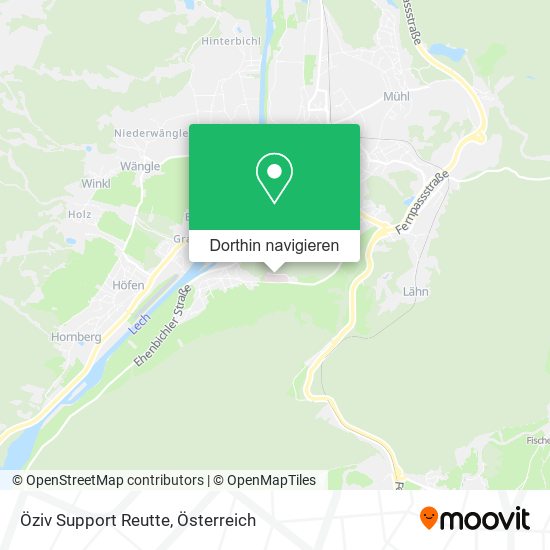 Öziv Support Reutte Karte