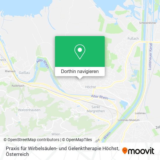 Praxis für Wirbelsäulen- und Gelenktherapie Höchst Karte