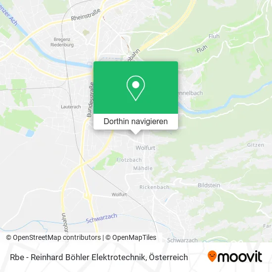 Rbe - Reinhard Böhler Elektrotechnik Karte