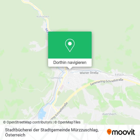 Stadtbücherei der Stadtgemeinde Mürzzuschlag Karte