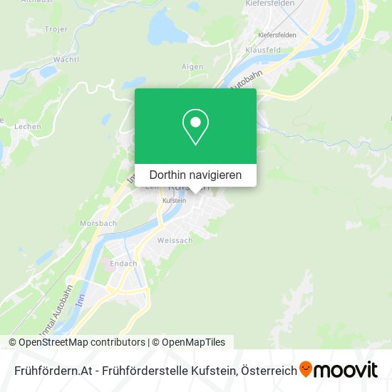 Frühfördern.At - Frühförderstelle Kufstein Karte