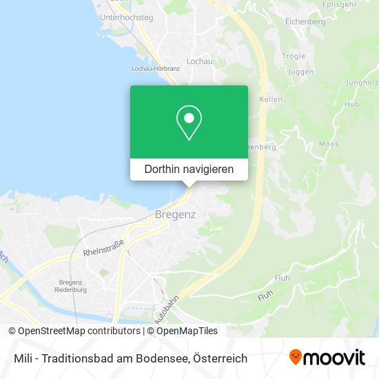 Mili - Traditionsbad am Bodensee Karte