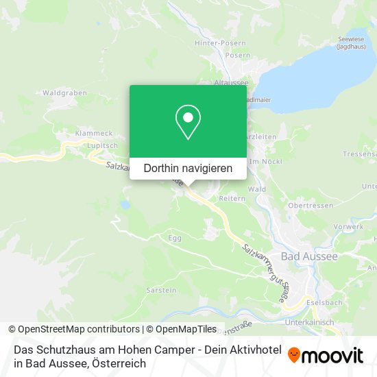 Das Schutzhaus am Hohen Camper - Dein Aktivhotel in Bad Aussee Karte