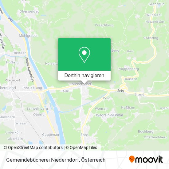 Gemeindebücherei Niederndorf Karte