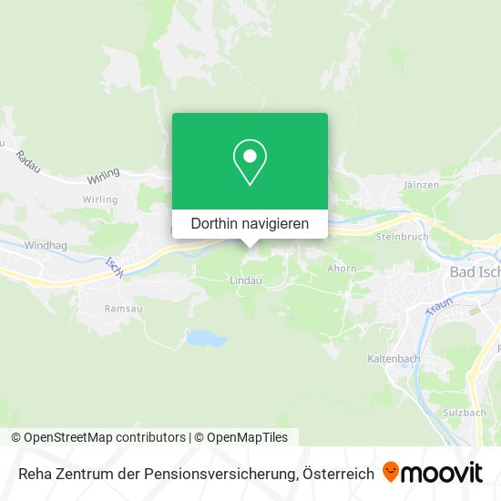 Reha Zentrum der Pensionsversicherung Karte