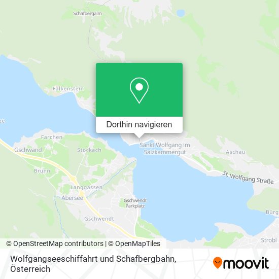 Wolfgangseeschiffahrt und Schafbergbahn Karte