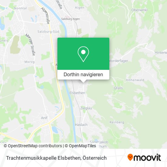 Trachtenmusikkapelle Elsbethen Karte