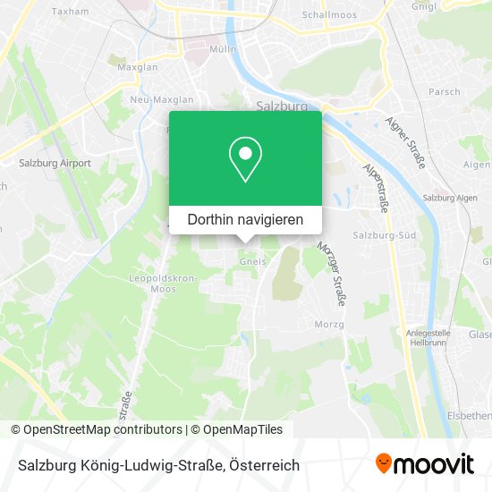 Salzburg König-Ludwig-Straße Karte