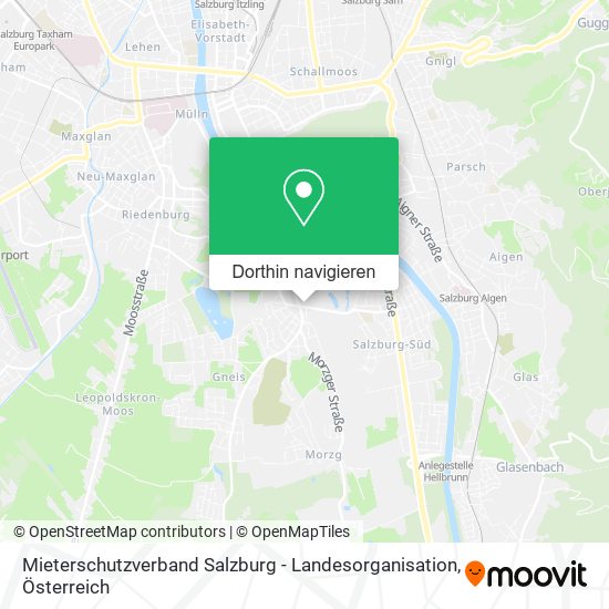 Mieterschutzverband Salzburg - Landesorganisation Karte